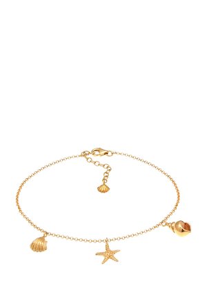 ANKLET SHELL STARFISH - Armbånd - gold-coloured