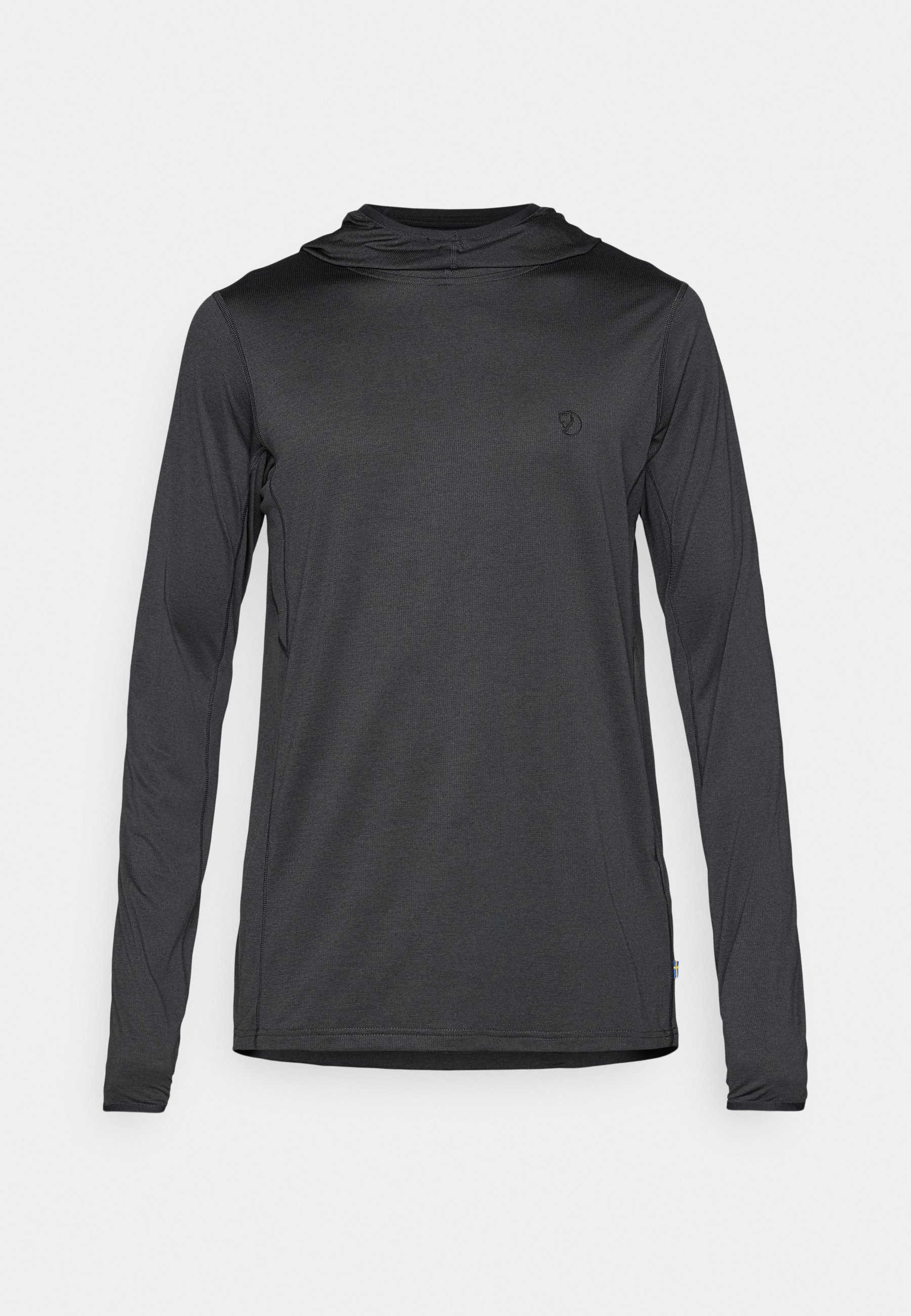 Fjällräven ABISKO SUN HOODIE - Long sleeved top - black - Zalando.ie
