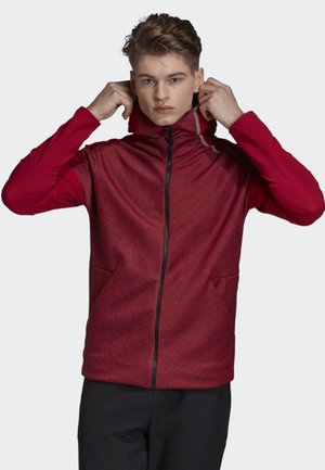 adidas Performance ADIDAS Z.N.E. FAST RELEASE HYBRID HOODIE - Felpa con zip - red