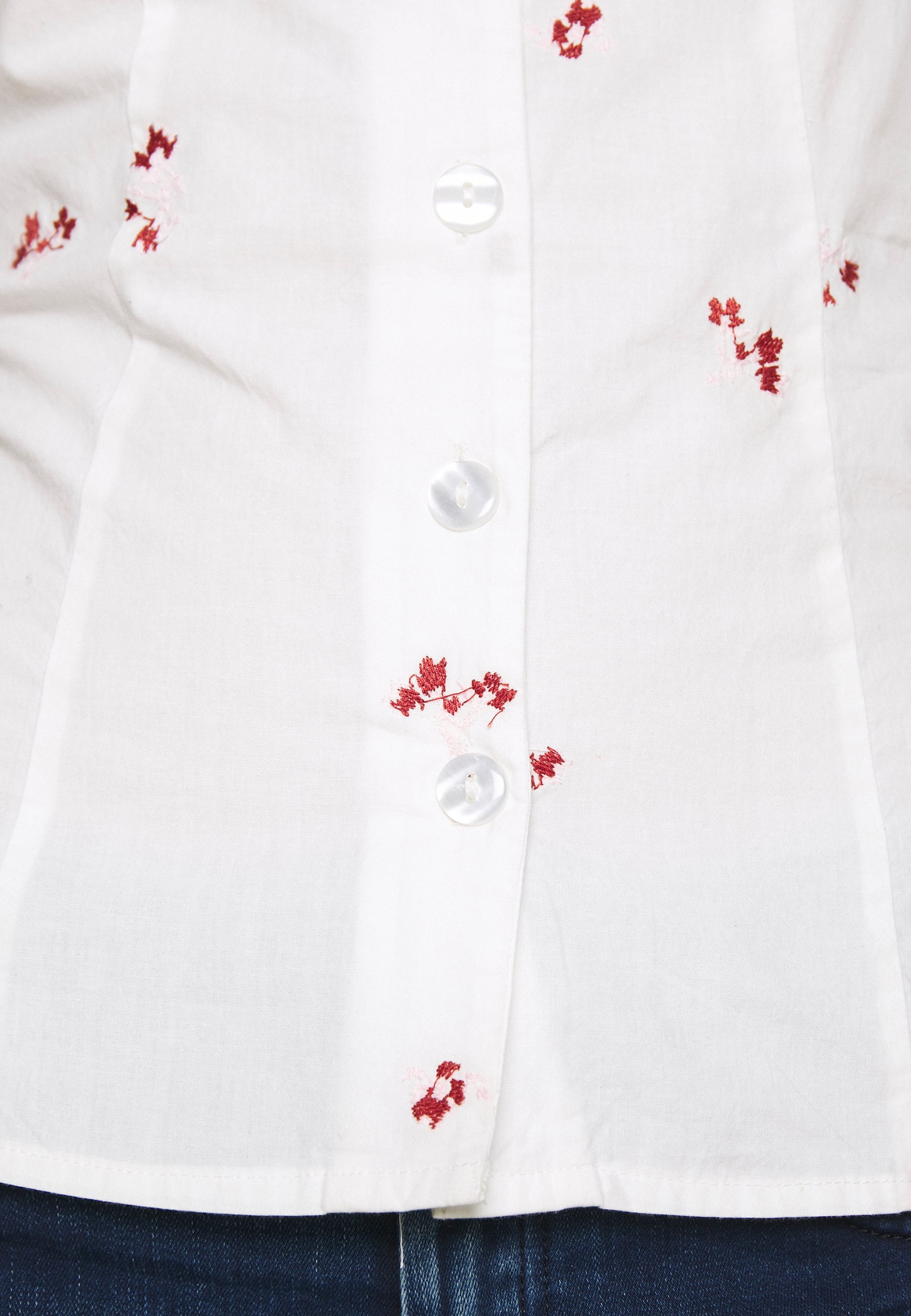 Vila VISUVIO FLOWER TOP Bluser white alyssumoffwhite Vila VISUVIO FLOWER TOP - Bluser - white alyssum