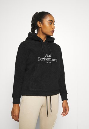 ORIGINAL PILE HOOD - Kapuzenpullover - black