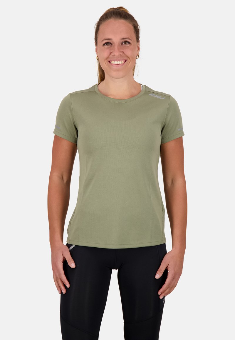 2XU AERO TEE - Basic T-shirt - alpine/silver reflective