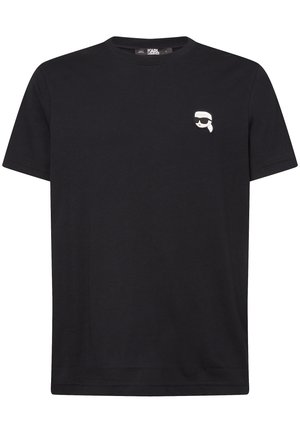 KARL LAGERFELD IKON PATCH - T-shirt con stampa - black