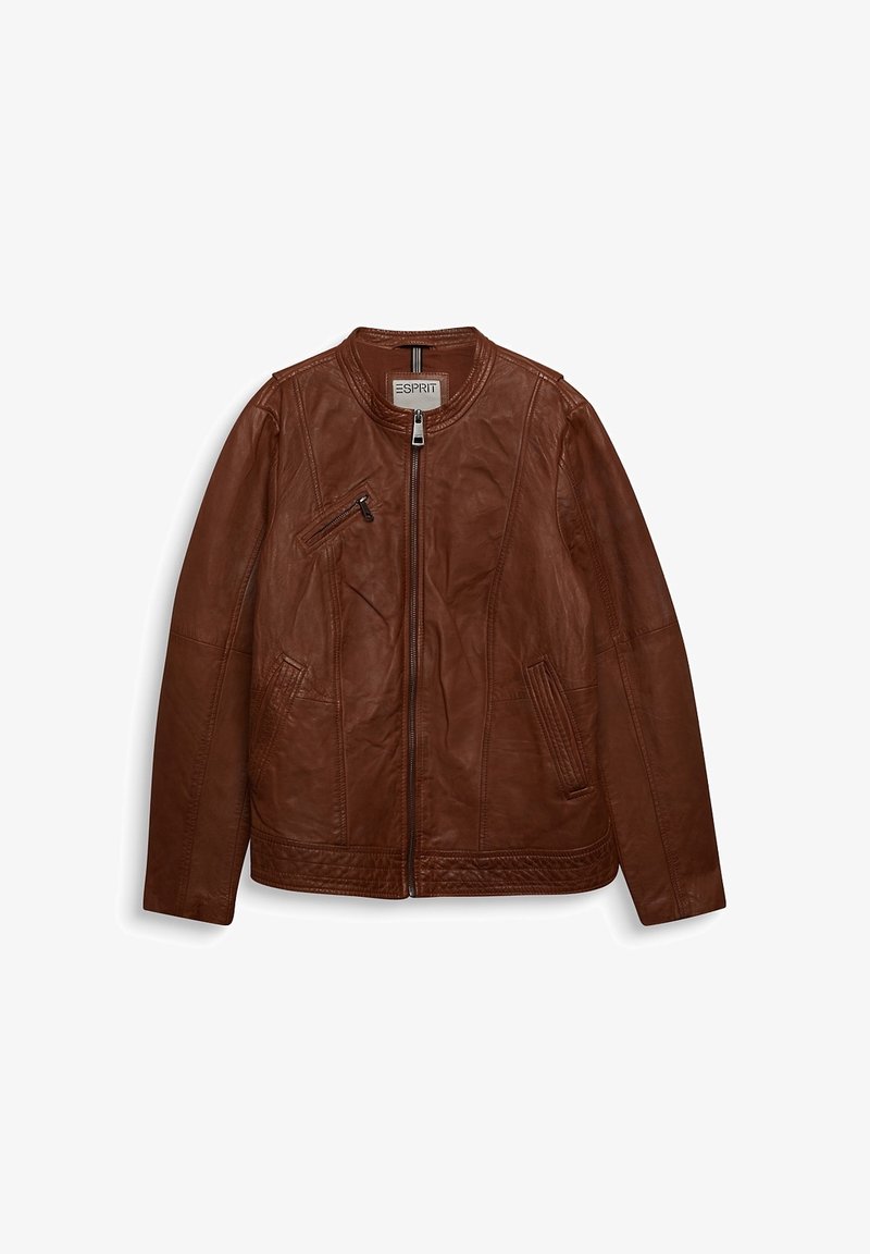 Esprit Veste en cuir - camel
