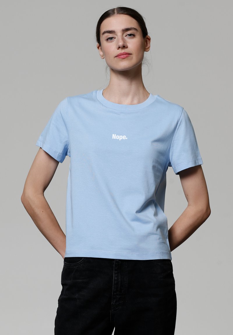watapparel NOPE - T-Shirt print - blue soul