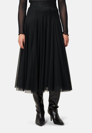 MIT GUMMIBUND - A-lijn rok - black beauty