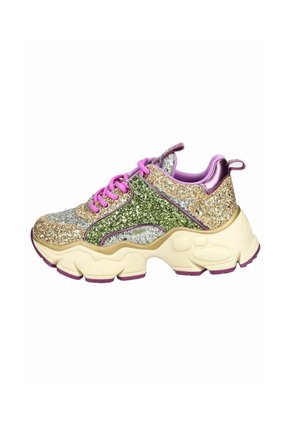 Sneakers laag - gold silver berry