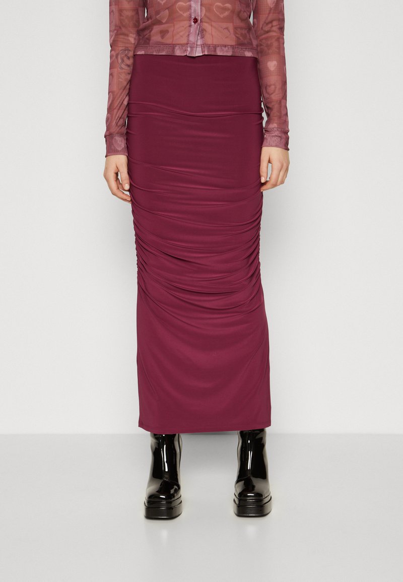 Even&Odd - Maxi skirt - dark purple, Enlarge