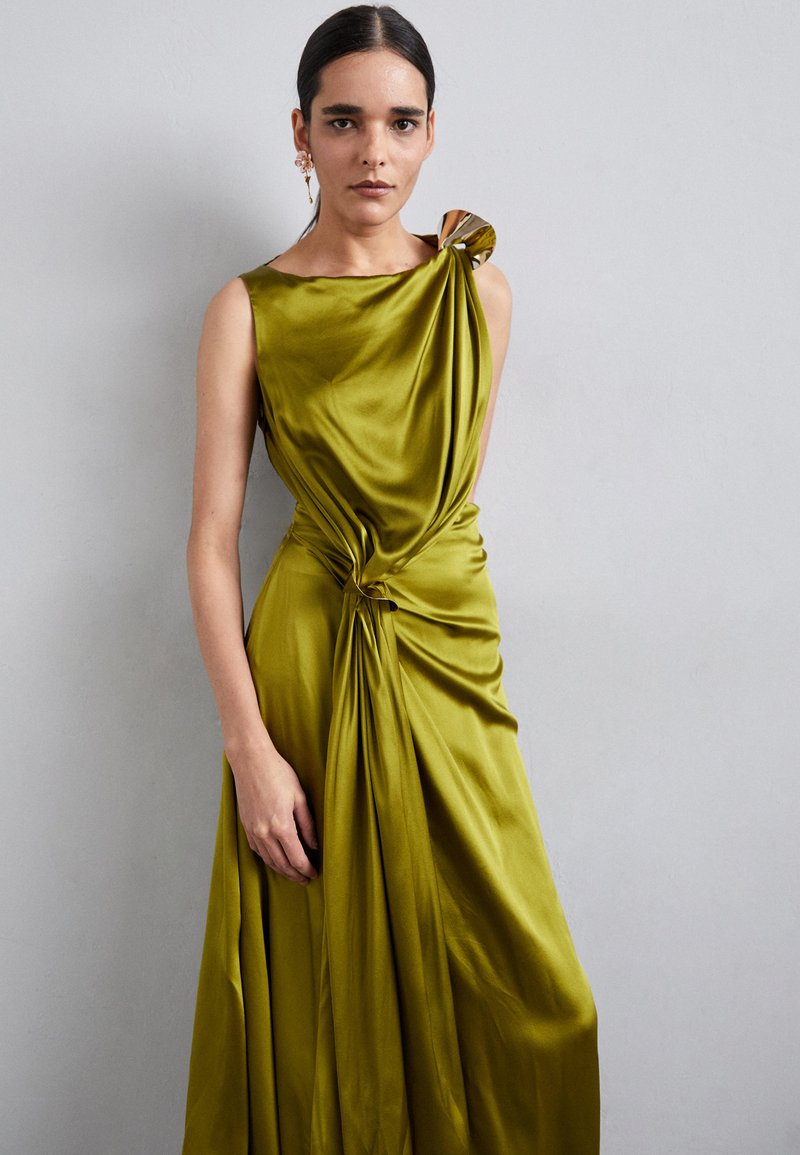 green emerald velvet dress ROKSANDA | SILK SATIN TERA DRESS main image 0