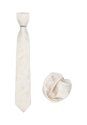 SET AUS PASSENDEM - Einstecktuch - beige