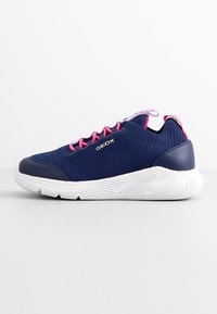 Geox SPRINTYE - Baskets basses - navy/fuchsia