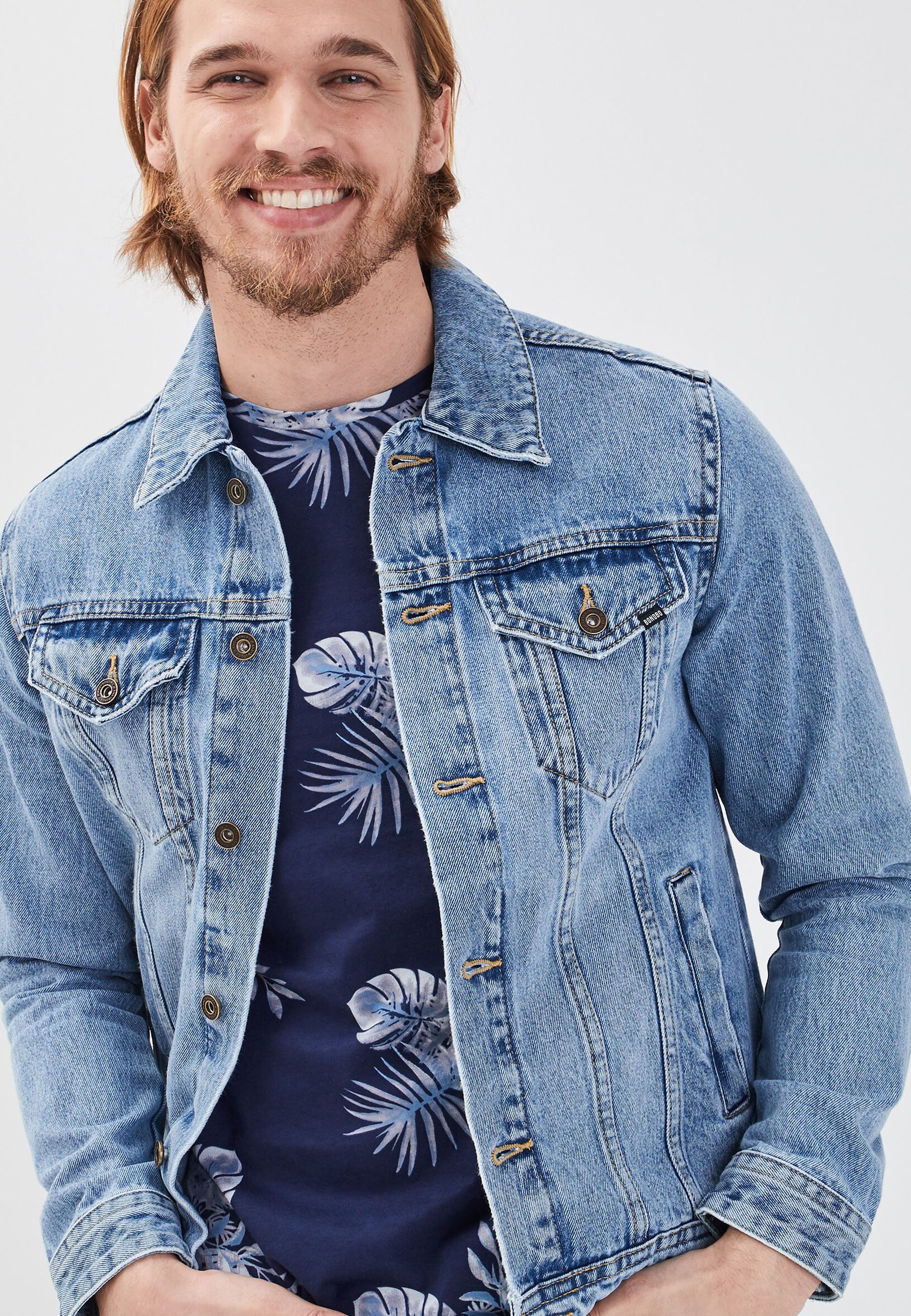 Spijkerjas denim bleach Spijkerjas denim bleach