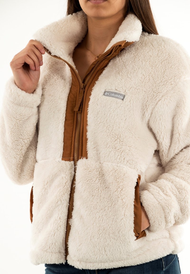 Columbia BOUNDLESS DISCOVERY FULL ZIP Forro polar blanc/crema