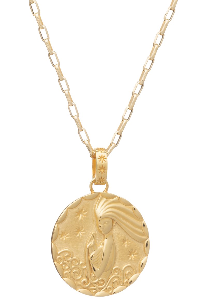 Damen Halsketten | Rachel Jackson STATEMENT ZODIAC ART COIN LONG NECKLACE AQUARIUS GOLD Halskette gold/goldfarben - KH24403 Damen Halsketten | Rachel Jackson STATEMENT ZODIAC ART COIN LONG NECKLACE AQUARIUS GOLD Halskette gold/goldfarben - KH24403