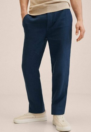 OYSTER - Trousers - bleu marine foncé