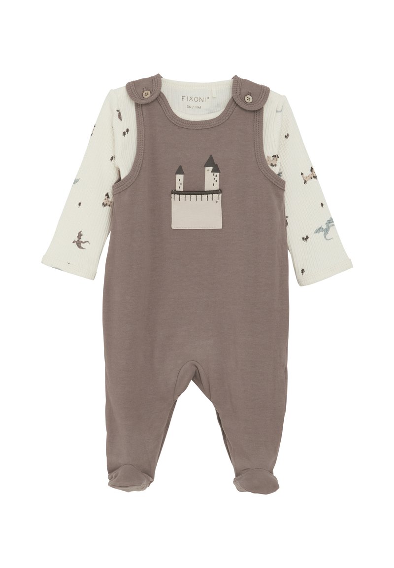 FIXONI SET - Natdragt - deep taupe