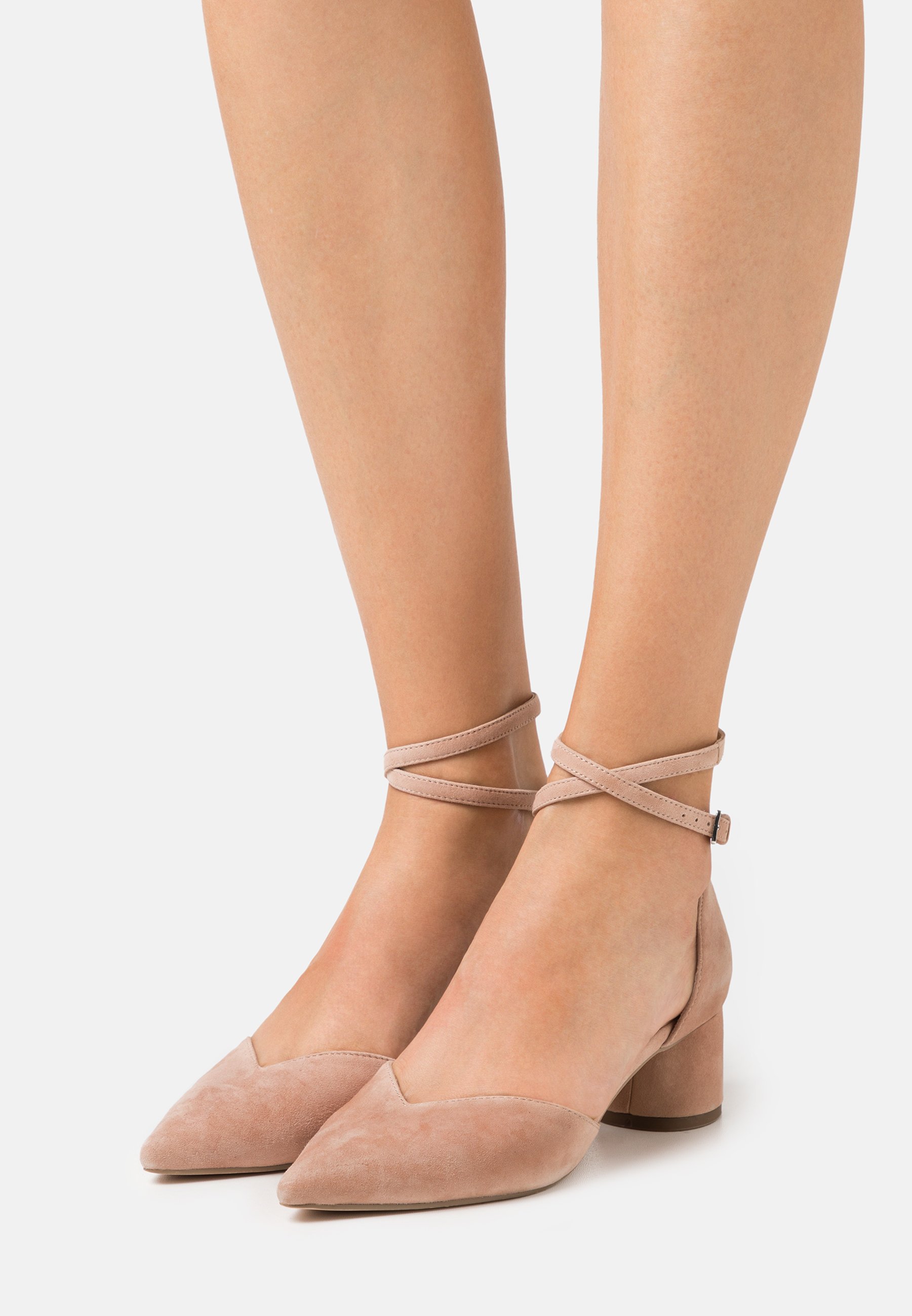 wide fit nude flats