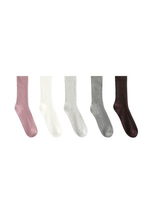 5 PAIRS  - Strumpor - pink
