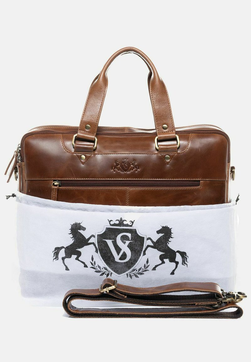 Herren Umhängetaschen | SID & VAIN Notebooktasche hellbraun/braun - BY12435 Herren Umhängetaschen | SID & VAIN Notebooktasche hellbraun/braun - BY12435