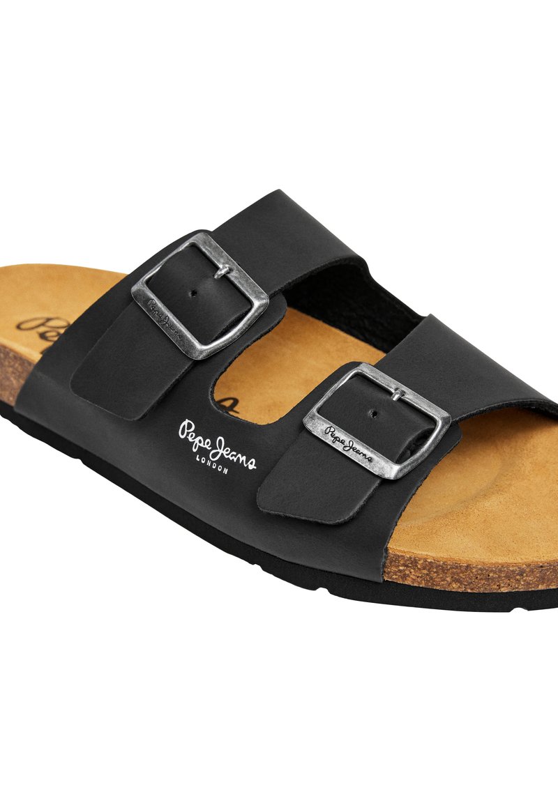 Pepe Jeans Homme Bio Royal Double M - Sandales Cuir