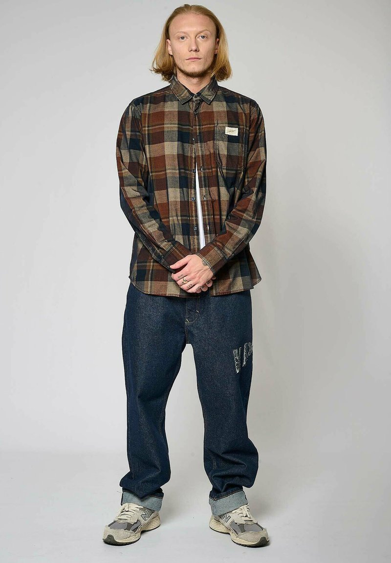 Chemise à Carreaux Kaporal Jeans Taille S - Bleu Et Rouge - Coton - Occasion Très Bon état