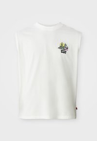 CROPPED MUSCLE TANK - Tricou cu imprimeu - bright white