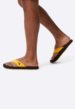 BASE CAMP - T-bar sandals - dark yellow