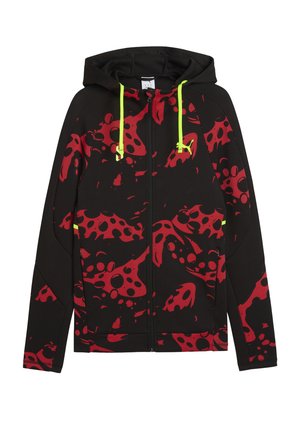 SCOOT LAB EVOSTRIPE CROSS  - Zip-up sweatshirt - for all time red- black-aop