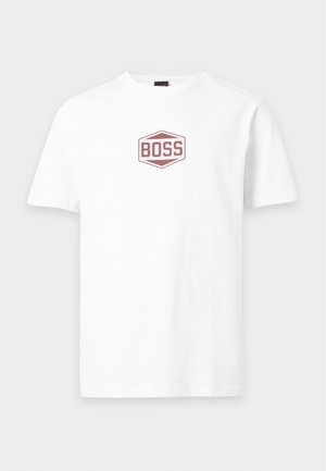 BOSS, Тениска с щампа - white