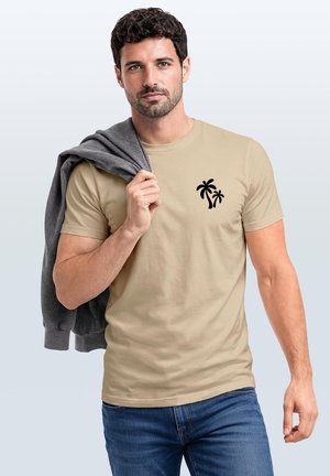 Neverless, Print T-shirt - natur