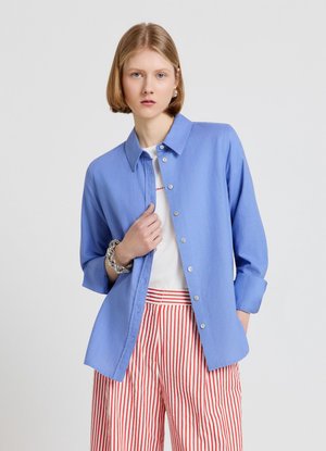 Calliope, CAMICIA TINTA UNITA - Camicia - celeste scuro