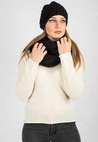 Dalle Piane Cashmere BRAIDED  - Tubehalstørklæder - black