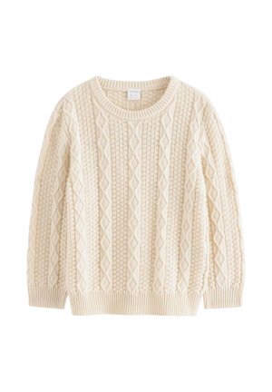 Lindex, LINDEX CABLE-KNIT JUMPER LINDEX - Pullover - light beige