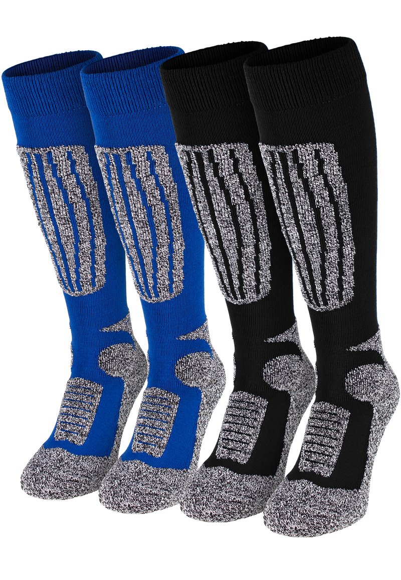 Black Snake FUNKTIONS 2ER SET SNOW - Kniestrümpfe - schwarz blau