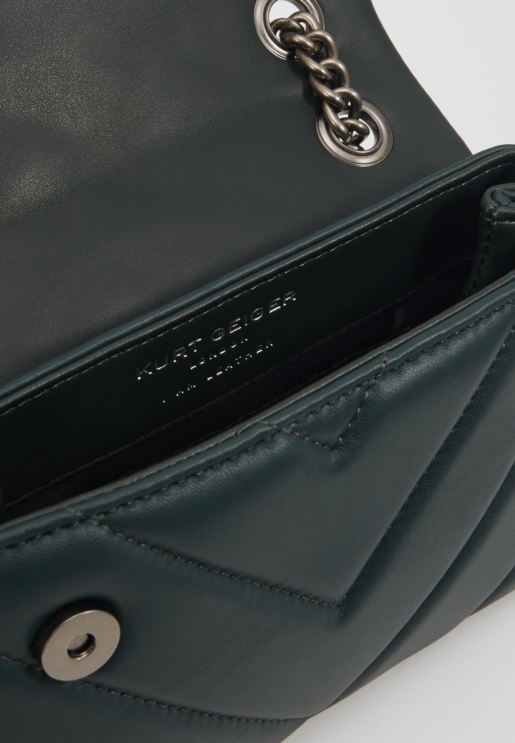 Kurt Geiger London MINI KENSINGTON BAG Skulderveske teal Kurt Geiger London MINI KENSINGTON S BAG Skulderveske