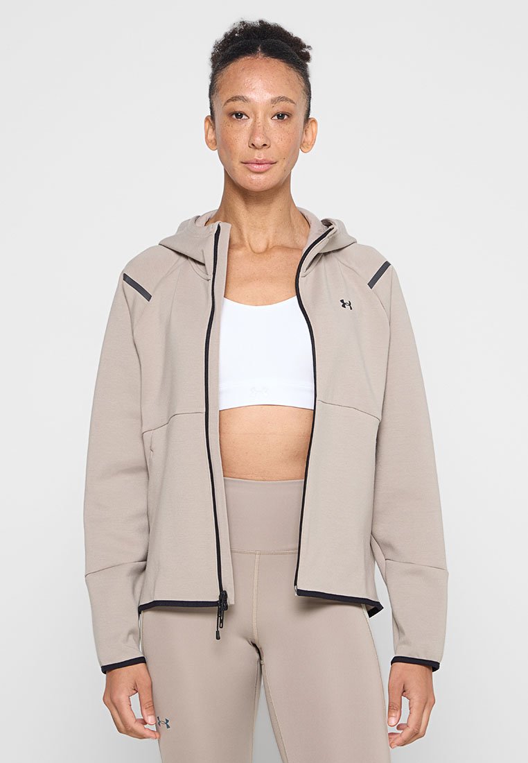 Under Armour Sweater met rits zandkleur Under Armour Sweater met rits zandkleur