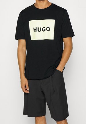 T-shirt med print - black