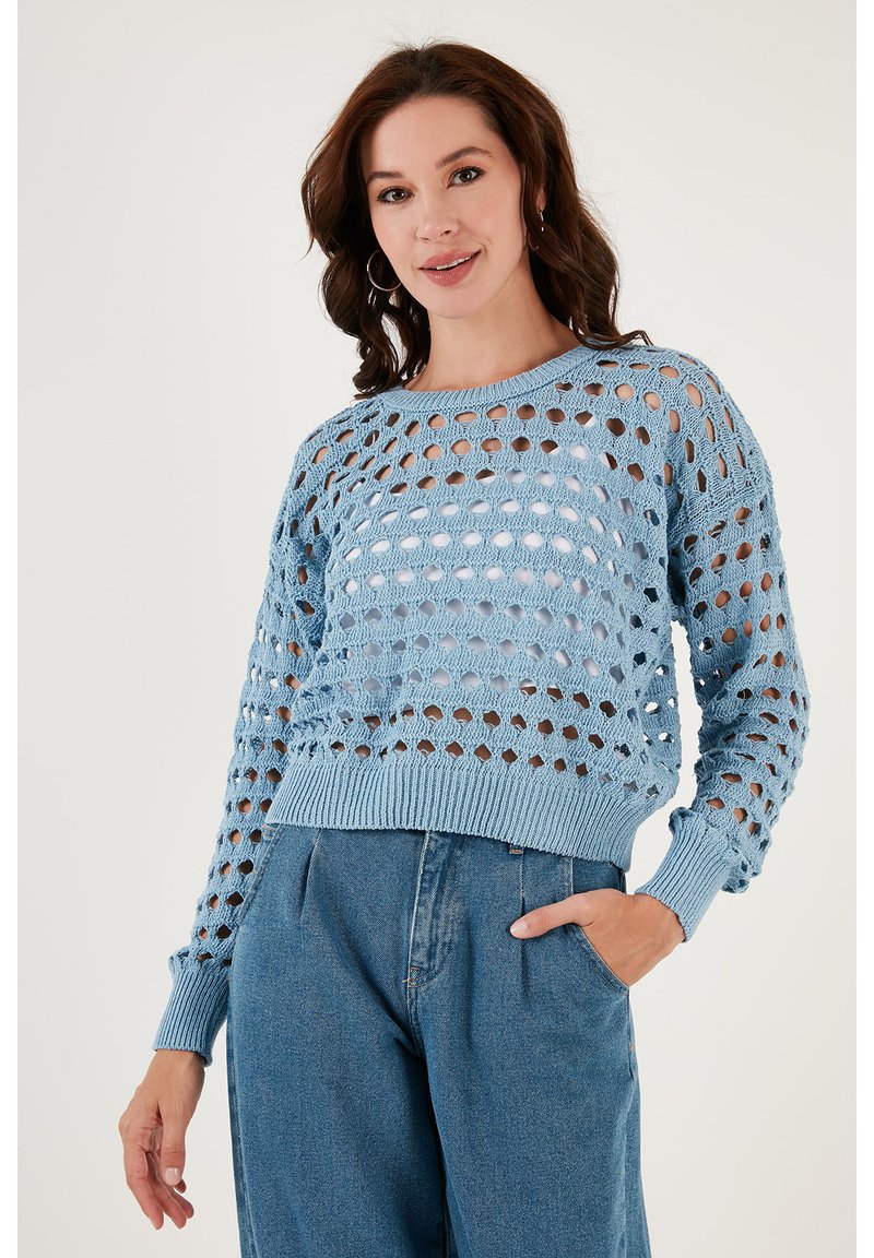 LELA Strickpullover - blue