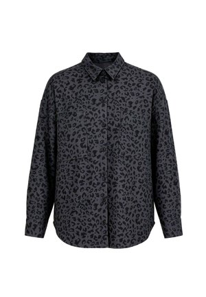 Studio Untold, HEMD, OVERSIZE SHAPE, LEO, LANGARM - Blusa abotonada - anthracite