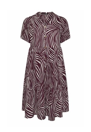 Evans, PLUS SIZE MIDI DRESSES - Paitamekko - burgundy