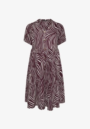 Evans, PLUS SIZE MIDI DRESSES - Paitamekko - burgundy