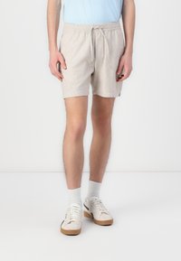 Abercrombie & Fitch - Linen-Blend Pull-On Short - Shorts - natural texture Miniatyrbilde 1