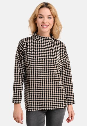 CHESSBOARD - Bluse - black-taupe