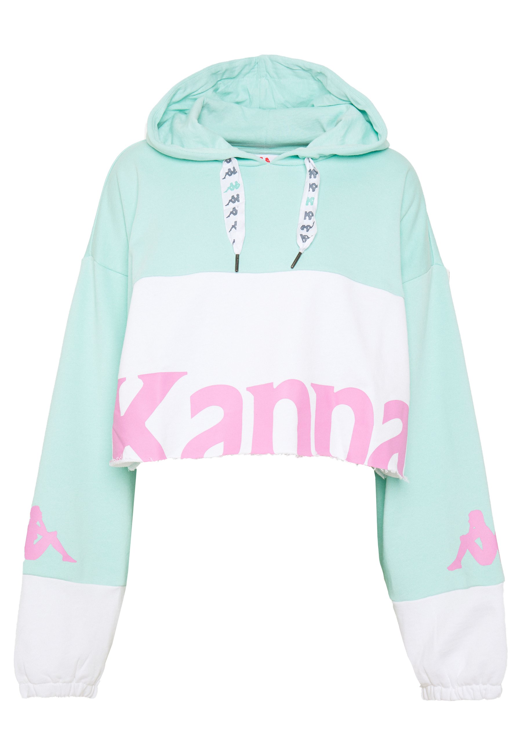 Kappa CLAYDEE Kapuzenpullover yellowpinkwhite Kappa CLAYDEE Kapuzenpullover yellowpinkwhite