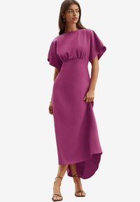 FLUTTER SLEEVE UNDERBUST- REGULAR FIT - Maxi šaty - pink