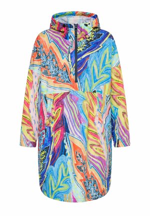 FUNKTIONS-REGENCAPE, UNISEX, PRINT, KAPUZE - Parka - mint