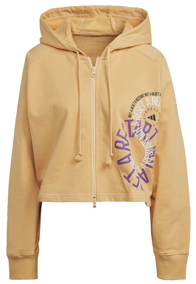 adidas Stella McCartney Sudadera con cremallera - yellow/amarillo - Zalando.es