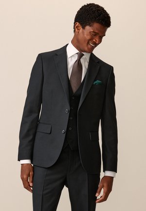 SLIM FIT TEXTURED - Chaqueta de traje - black