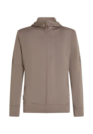 icebreaker, 260 QUANTUM LS ZIP HOODIE - Sweater met rits - porcini