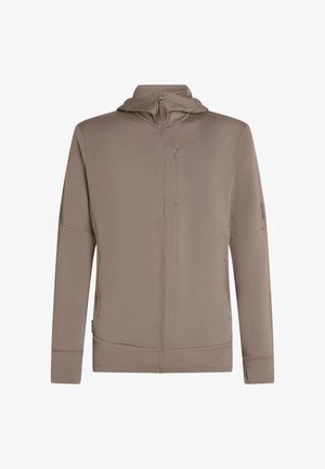 icebreaker, 260 QUANTUM LS ZIP HOODIE - Sweater met rits - porcini